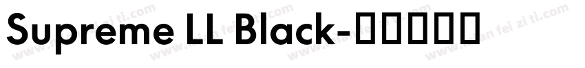 Supreme LL Black字体转换